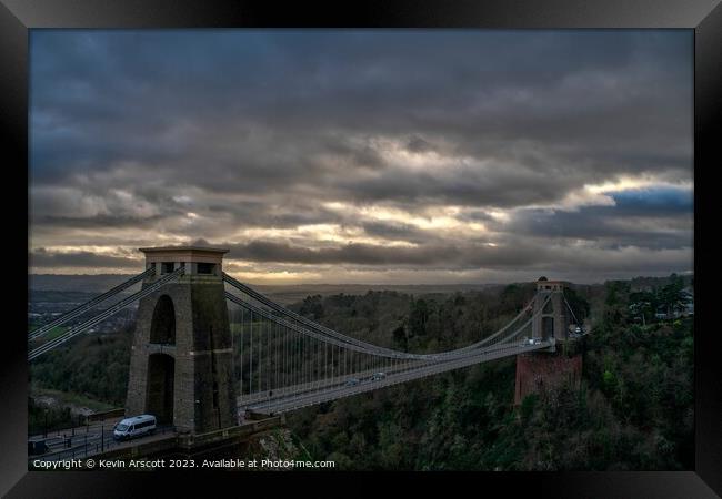Clifton Suspension Bridge | Bristol Framed Print by Kevin Arscott