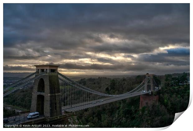 Clifton Suspension Bridge | Bristol Print by Kevin Arscott