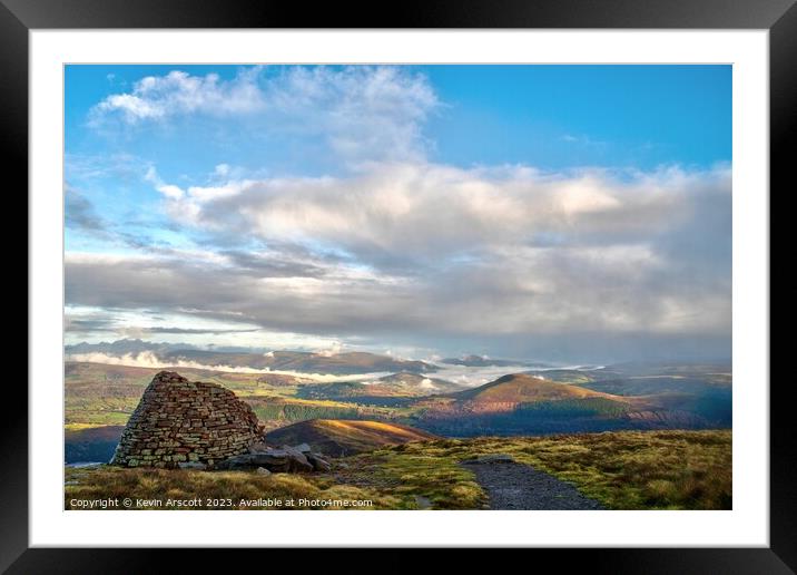 Cairn Pica, Brecon Beacons Framed Mounted Print by Kevin Arscott