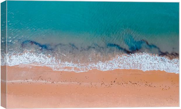 aerial view of wando beach in wando Canvas Print by Ambir Tolang