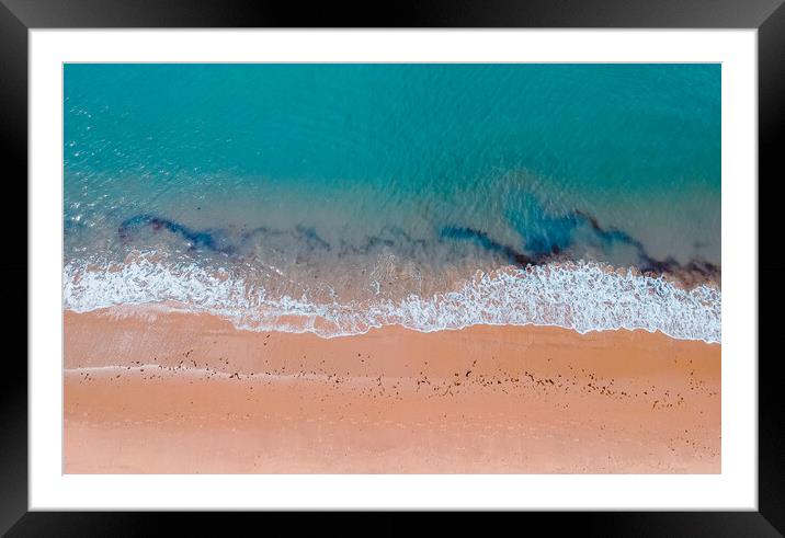 aerial view of wando beach in wando Framed Mounted Print by Ambir Tolang
