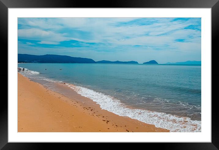 aerial view of wando beach in wando Framed Mounted Print by Ambir Tolang