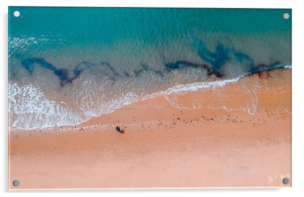 aerial view of wando beach in wando Acrylic by Ambir Tolang