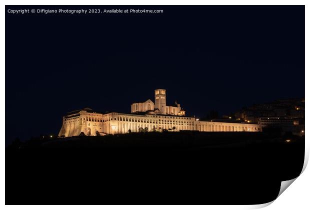 Basilica of San Francesco d'Assisi Print by DiFigiano Photography