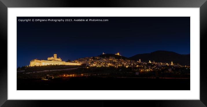 Assisi Panorama Framed Mounted Print by DiFigiano Photography