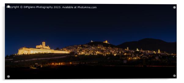 Assisi Panorama Acrylic by DiFigiano Photography