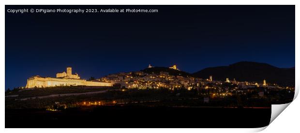 Assisi Panorama Print by DiFigiano Photography