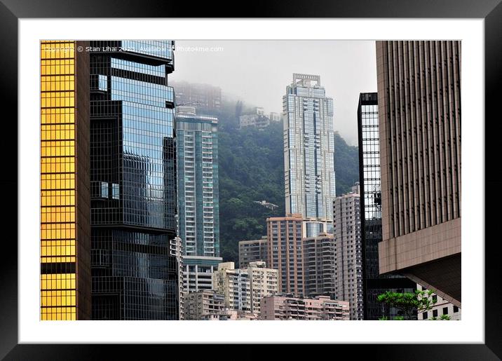 Building in Hong Kong Framed Mounted Print by Stan Lihai