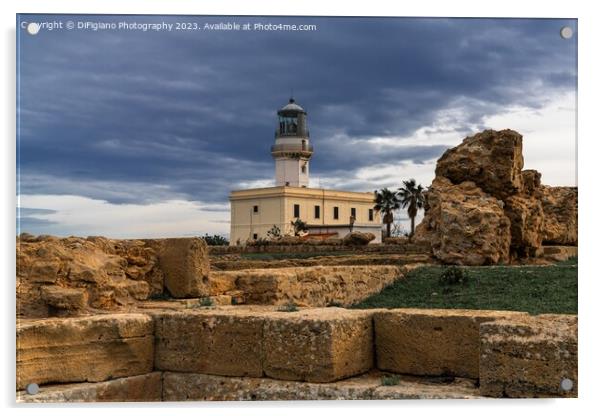 Capo Colonna Lighthouse Acrylic by DiFigiano Photography