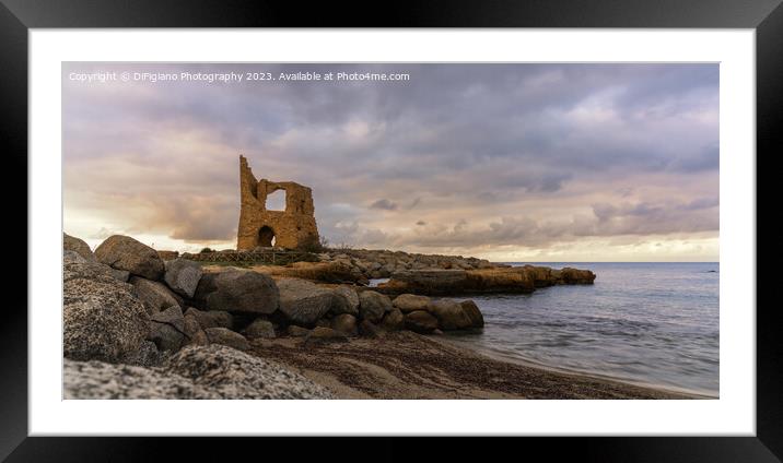 Torre La Rocchetta Framed Mounted Print by DiFigiano Photography