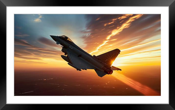 Eurofighter Typhoon Framed Mounted Print by T2 