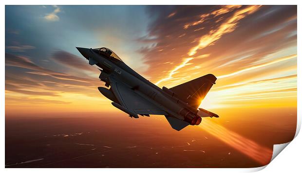 Eurofighter Typhoon Print by T2 