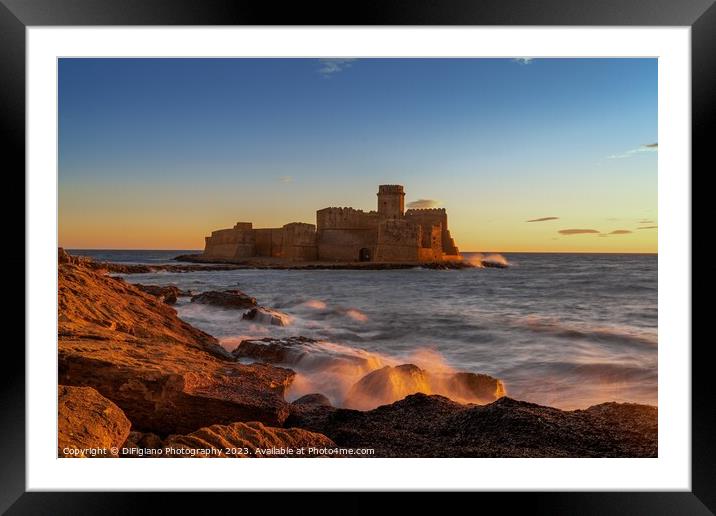 Fortezza di Le Castella Framed Mounted Print by DiFigiano Photography