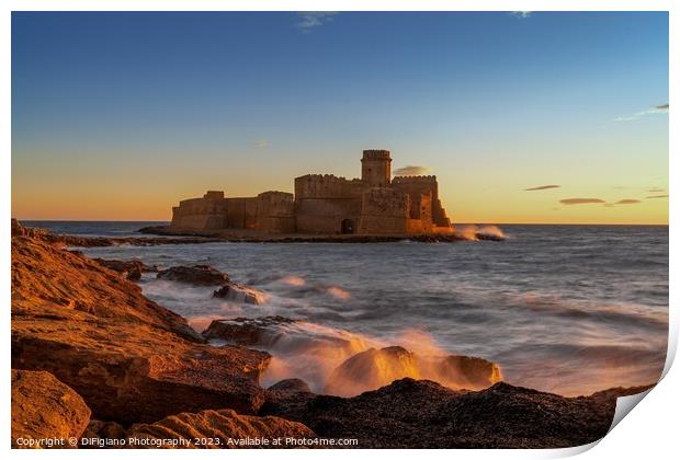Fortezza di Le Castella Print by DiFigiano Photography