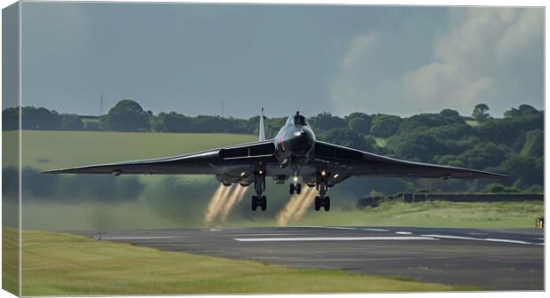 Avro Vulcan Bomber Takeoff Canvas Print by T2 