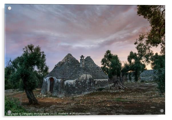 Valle d'Itria Sunrise Acrylic by DiFigiano Photography