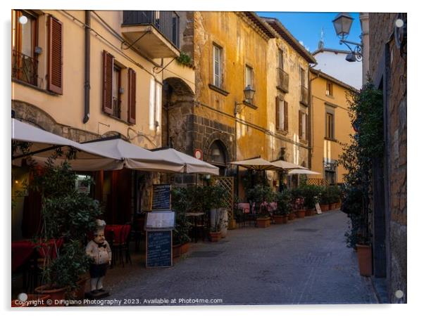 Orvieto Old Town Acrylic by DiFigiano Photography