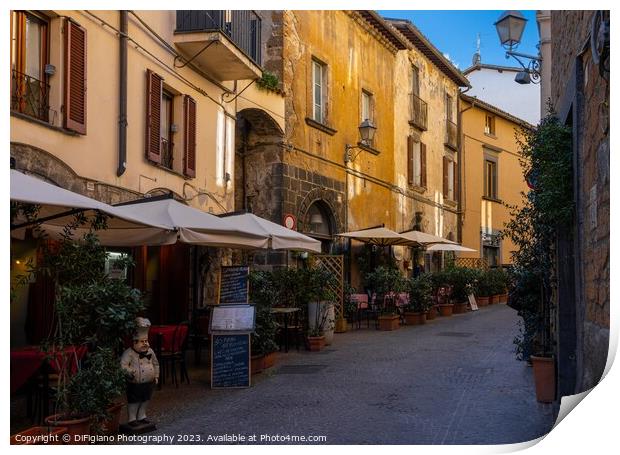 Orvieto Old Town Print by DiFigiano Photography