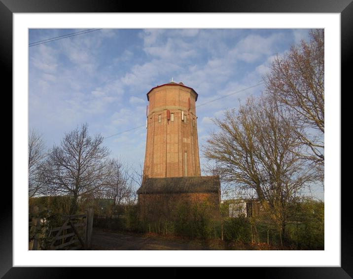 The Water Tower at Linton Framed Mounted Print by Simon Hill