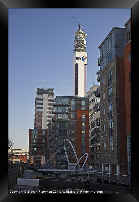 Birmingham's BT tower Framed Print by Steven Plowman