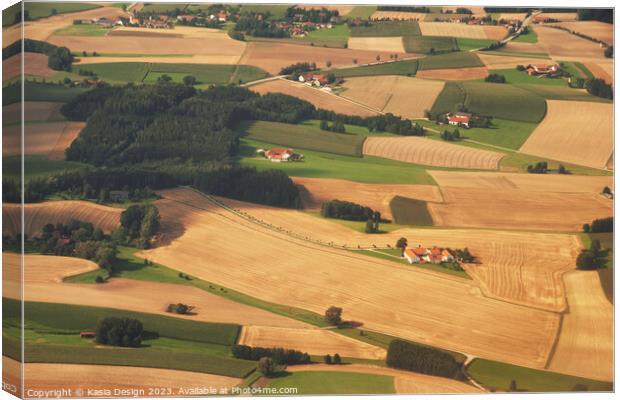 Golden Harvest in Bavaria Canvas Print by Kasia Design