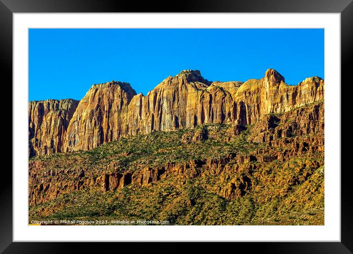 Landscape in the mountains of Utah. Framed Mounted Print by Mikhail Pogosov