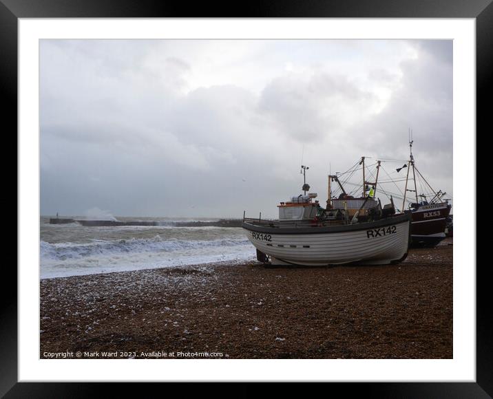 No Fishing Today. Framed Mounted Print by Mark Ward