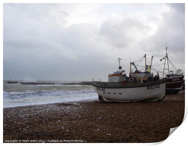 No Fishing Today. Print by Mark Ward