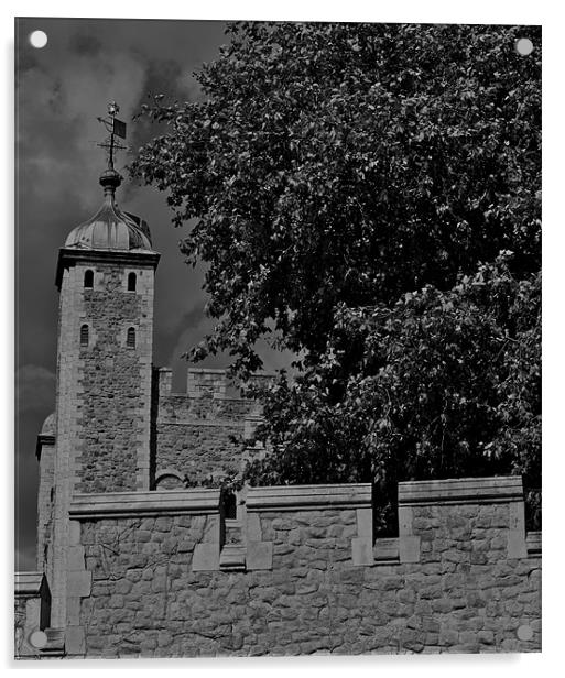 Tower of London Acrylic by radoslav rundic