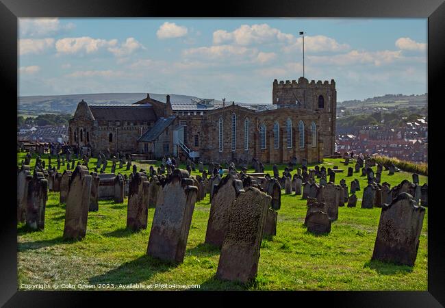 St Mary's Church, Whitby Framed Print by Colin Green