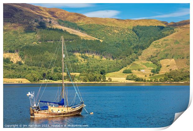 Serene Scottish highland view Print by jim Hamilton