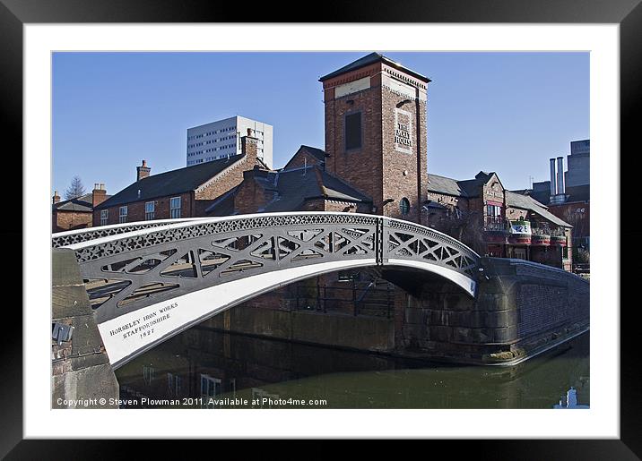 The old bridge Framed Mounted Print by Steven Plowman