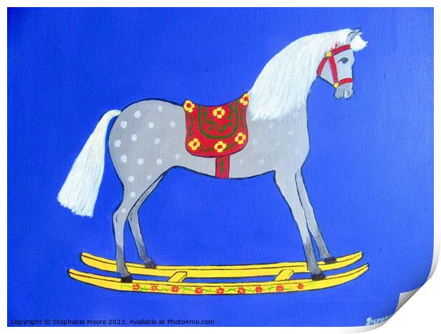 Rocking Horse Print by Stephanie Moore