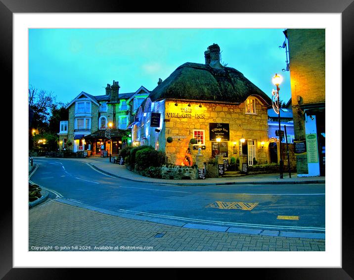 Shanklin, Isle of Wight. Framed Mounted Print by john hill