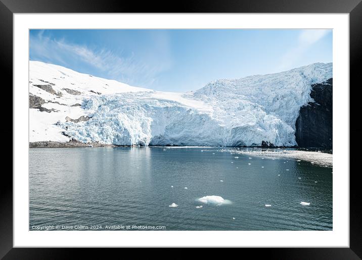 Outdoor Beloit Tidewater Glacier in Blackstone Bay, Prince William Sound, Alaska, USA Framed Mounted Print by Dave Collins