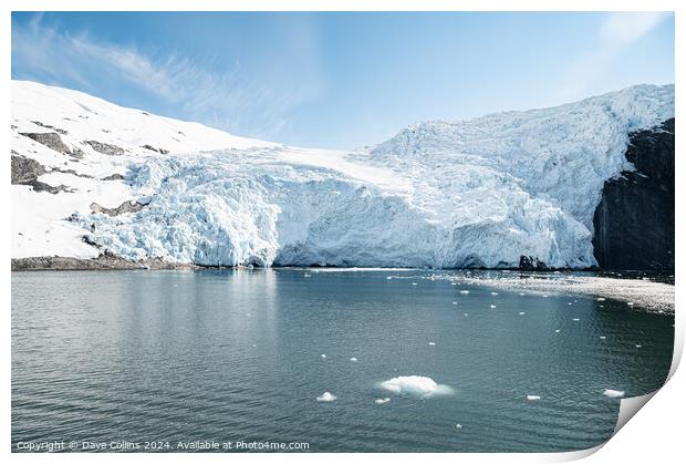 Outdoor Beloit Tidewater Glacier in Blackstone Bay, Prince William Sound, Alaska, USA Print by Dave Collins