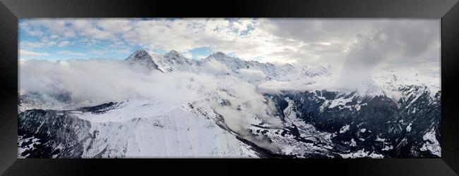 Lauterbrunnen Valley in Winter Switzerland Framed Print by Sonny Ryse