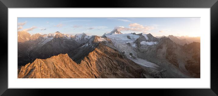 Moiry Glacier sunset Pennine Alps Swiss Alps Framed Mounted Print by Sonny Ryse