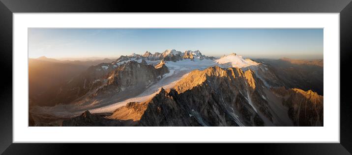 Orny Glacier Plateau de Trient Icefield Mont Blanc Massif Champe Framed Mounted Print by Sonny Ryse