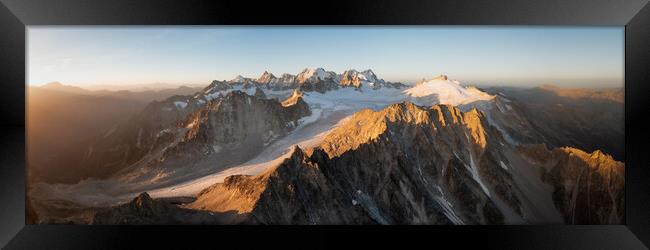 Orny Glacier Plateau de Trient Icefield Mont Blanc Massif Champe Framed Print by Sonny Ryse