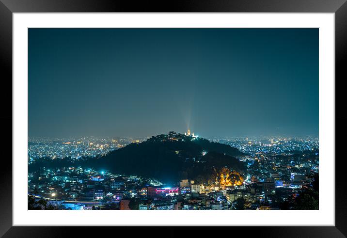 travel landscape cityscape nightscape scenery  Framed Mounted Print by Ambir Tolang