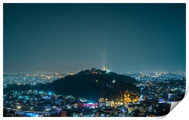 travel landscape cityscape nightscape scenery  Print by Ambir Tolang