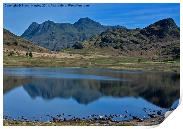 Towards the Langdale Fells Print by Trevor Kersley RIP