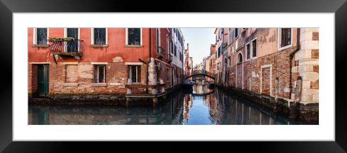 Venezia Venice Canal Italy 2 Framed Mounted Print by Sonny Ryse