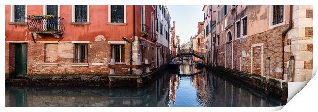 Venezia Venice Canal Italy 2 Print by Sonny Ryse