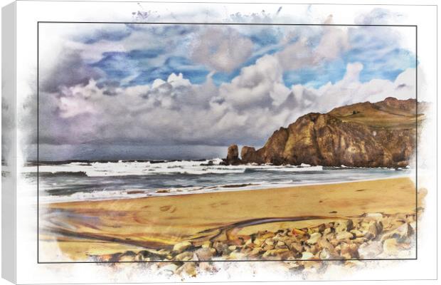 Solitude by the Sea at Dalmore Beach. Canvas Print by Robert Murray