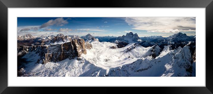 Forcella Giau Passo Giao Italian Dolomites Framed Mounted Print by Sonny Ryse