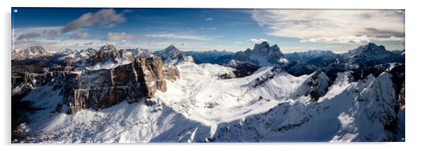 Forcella Giau Passo Giao Italian Dolomites Acrylic by Sonny Ryse