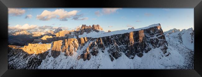 Lastoni di Formin Dolomia Passo Giau Italian Dolomites Framed Print by Sonny Ryse