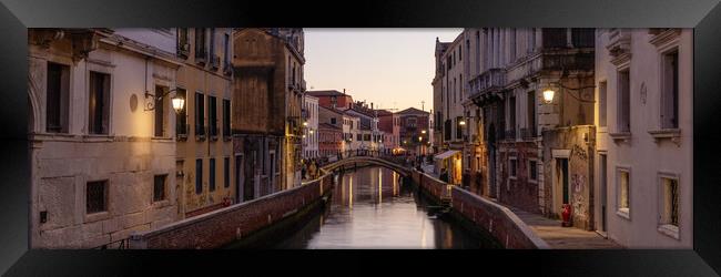 Venezia Venice Canal Italy Framed Print by Sonny Ryse